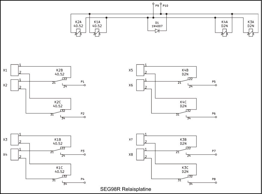 SEG98R Relaisplatine