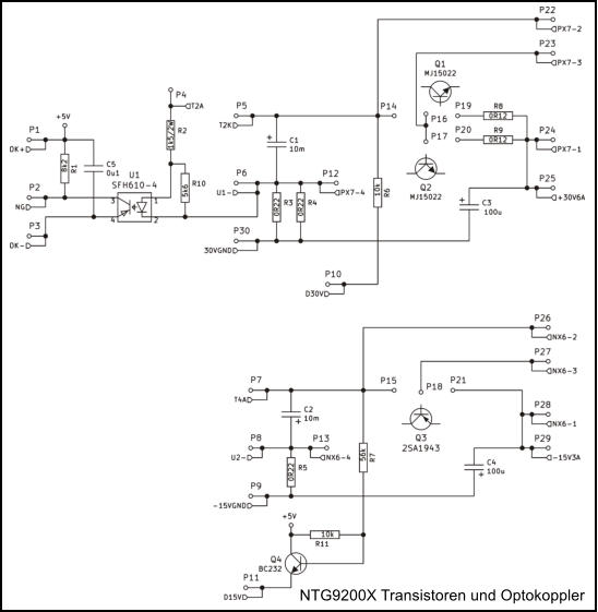 NTG9200X Transistoren und Optokoppler