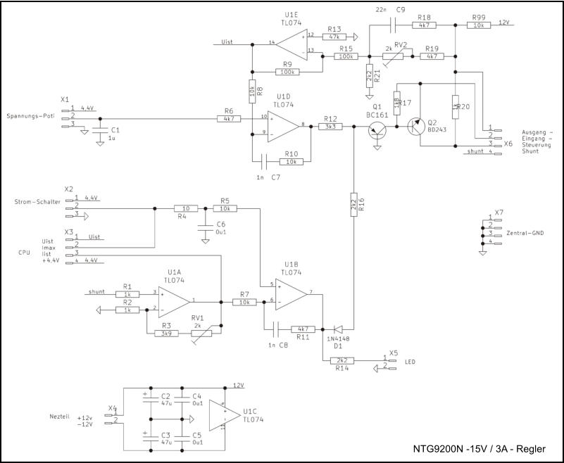 NTG9200N -15V / 3A - Regler