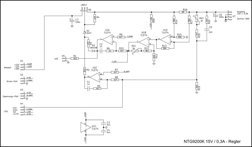 NTG9200K 15V / 0,3A - Regler